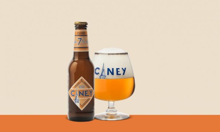 Ciney Blond flesje en glas Ciney Blond flesje en glas